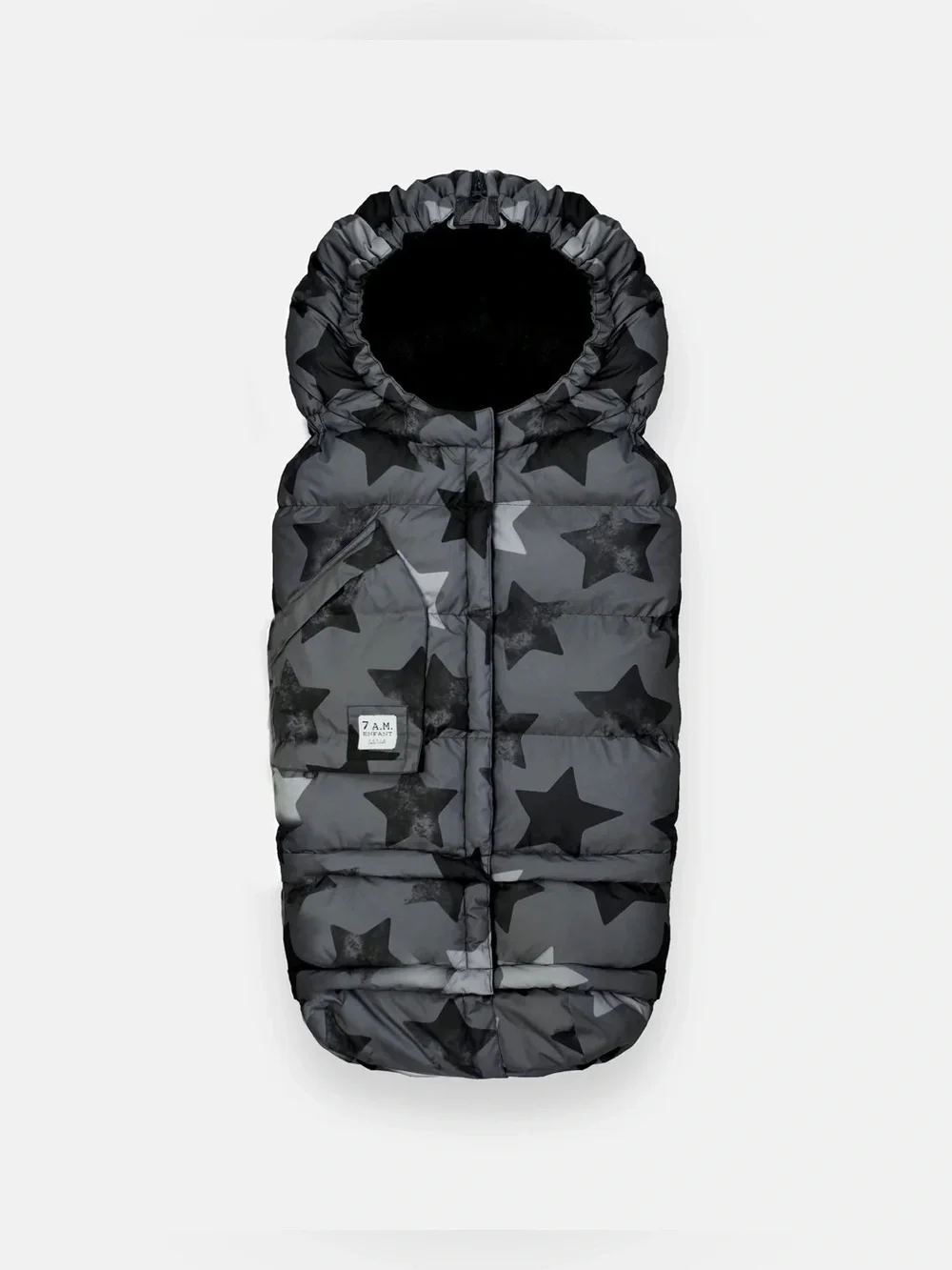 NWT 7AM ENFANT BLANKET 212 EVOLUTION - STELLA black with stars - stroller cover - Picture 4 of 7